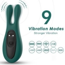 STIMULATEUR & VIBRATEUR LAPIN VERT