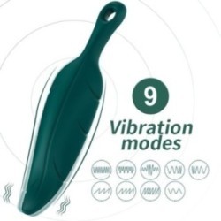 STIMULATEUR & VIBRATEUR VERT FEUILLE