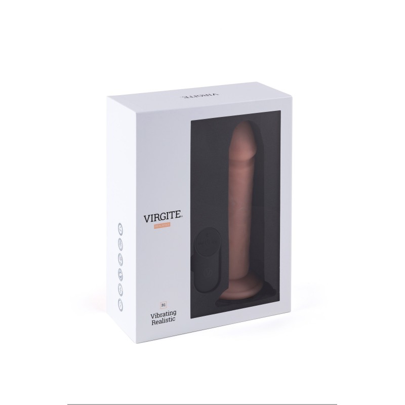Virgite R1, gode ventouse réaliste vibrant 21cm
