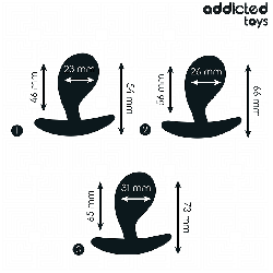 LOT DE 3 PLUG ANAL MODÈLE 3