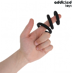 ADDICTED TOYS - LOT DE ANNEAUX EN SILICONE MODÈLE 1