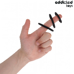 ADDICTED TOYS - LOT DE ANNEAUX EN SILICONE MODÈLE 2