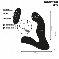 MASSEUR DE PROSTATE OSCILLANT AVEC MODE PULSATION ET TÉLÉCOMMANDE