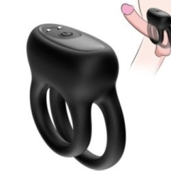 VIBRATEUR DOUBLE ANNEAU NOIR