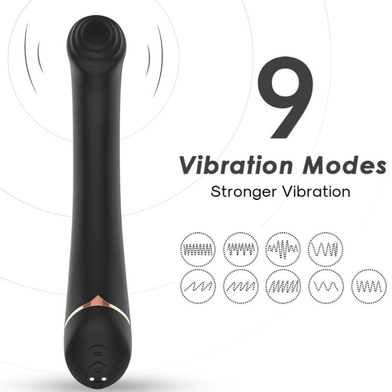 VIBRATEUR FALT HEAD SILICONE NOIR VIBRATEUR FALT HEAD SILICONE NOIR