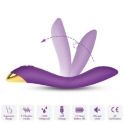VIBRATEUR FLAMINGO MULTIPOSITION VIOLET