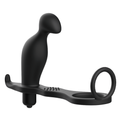 PLUG ANAL AVEC ANNEAU EN SILICONE 12 CM