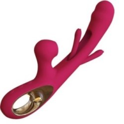VIBRATEUR IMPACT SWING & DOUBLE STIMULATEUR MODÈLE 2 BORDEAUX