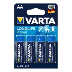 PILE ALCALINE LONGLIFE POWER AA LR6 4 UNITÉ
