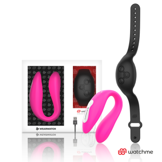 VIBRATEUR DOUBLE TECHNOLOGIE WATCHME FUCHSIA/AZABACHE