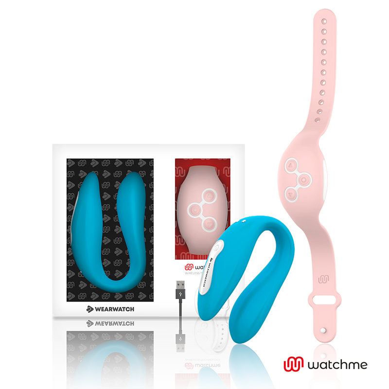 WATCHME VIBROMASSEUR DOUBLE TECHNOLOGIE INDIGO / ROSE WATCHME VIBROMASSEUR DOUBLE TECHNOLOGIE INDIGO / ROSE