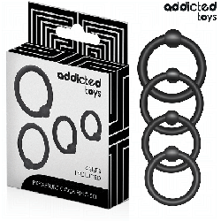 LOT D'ANNEAUX EN SILICONE À PRESSION