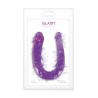 Glamy, double dong flexible vaginal et anal violet 29,5cm