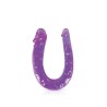 Glamy, double dong flexible vaginal et anal violet 29,5cm