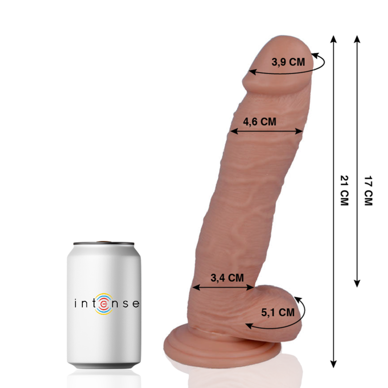 24 PÉNIS RÉALISTE 21 CM -O- 4.6 CM