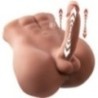 BERTLETT DILDO ASS GODE RÉALISTE ET MASTURBATEUR ANUS POSITION FRONTALE AVEC POUSSÉE 18 CM