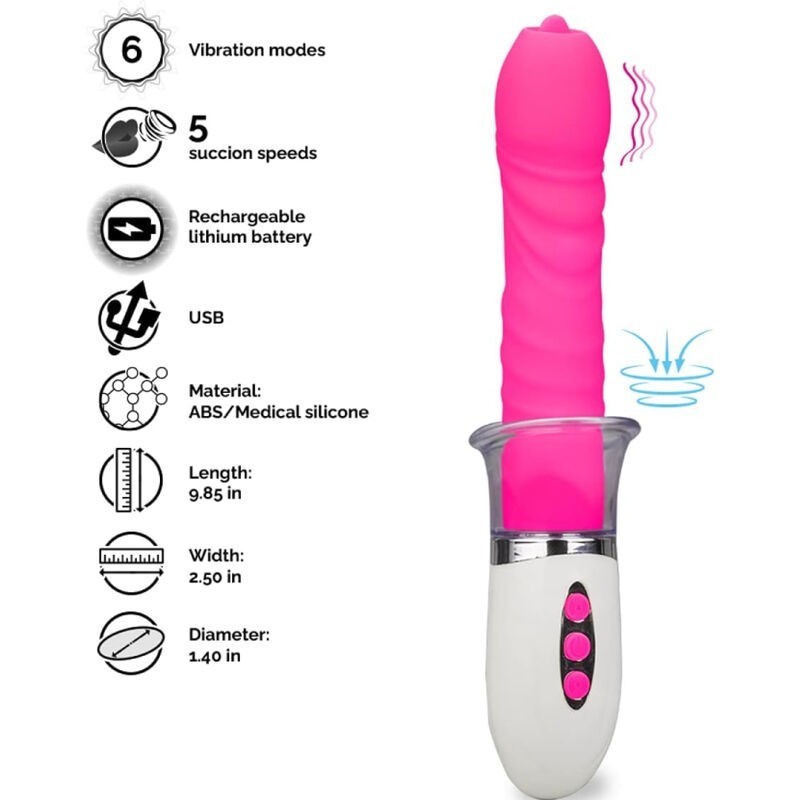 VIBRATEUR LIBERTY & POUSSÉE AVEC LANGUE VIBRATEUR LIBERTY & POUSSÉE AVEC LANGUE