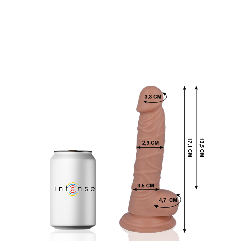 7 PÉNIS RÉALISTE 17.1 CM -O- 2.9 CM