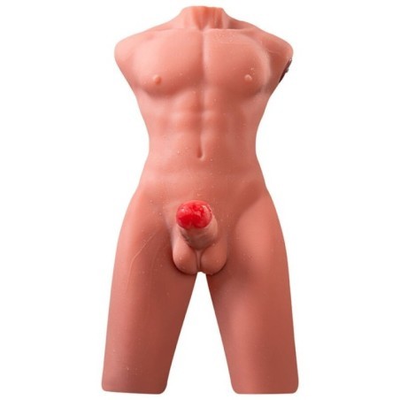 XISE - JASON DEMI-CORPS TORSE HOMME RÉALISTE AVEC POUSSÉES ET VIBRATIONS 55 CM