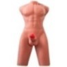 XISE - JASON DEMI-CORPS TORSE HOMME RÉALISTE AVEC POUSSÉES ET VIBRATIONS 55 CM
