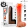 MR INTENSE - BRADLEY GODEMICHET VIBRANT EN SILICONE AVEC EFFET CHAUFFANT ET TÉLÉCOMMANDE 21 CM -Ø- 4,2 CM