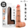 BRUCE M GODE EN SILICONE AVEC TESTICULES 20 CM -Ø- 4,5 CM
