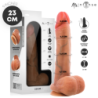 GARY L PÉNIS EN SILICONE ULTRA-RÉALISTE AVEC TESTICULES 23 CM - Ø 4,7 CM