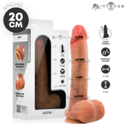 GARY M PÉNIS EN SILICONE ULTRA-RÉALISTE AVEC TESTICULES 20 CM -Ø- 4,2 CM
