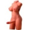 XISE - MIAH LADY BOY TORSE FÉMININ AVEC GODE AVEC VIBRATION ET POUSSÉE 55 CM
