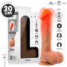 LOGAN VIBRATEUR GODEMICHET EN SILICONE AVEC EFFET CHAUFFANT ET TÉLÉCOMMANDE 20 CM -Ø- 4,1 CM