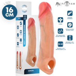 SIMON L PROTECTION PÉNALE EN SILICONE 16 CM -Ø- 4,5 CM
