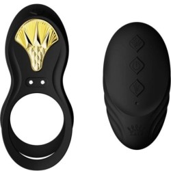 COCKRING ZALO - BAGUE VIBRANTE COUPLES BAYEK NOIR