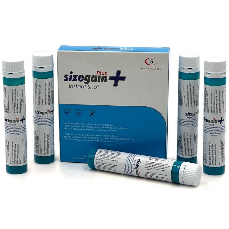 SizeGain Plus Instant Shot - Énergie Masculine - 500 Cosmetics