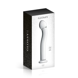 Glossy Toys n° 27, gode point G en verre 19,5cm