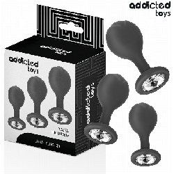LOT DE 3 PLUG ANAL AVEC BIJOU