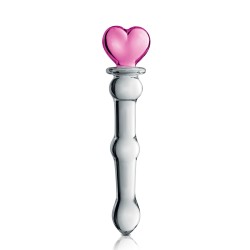 Glossy Toys n°21, gode en verre cœur 20cm