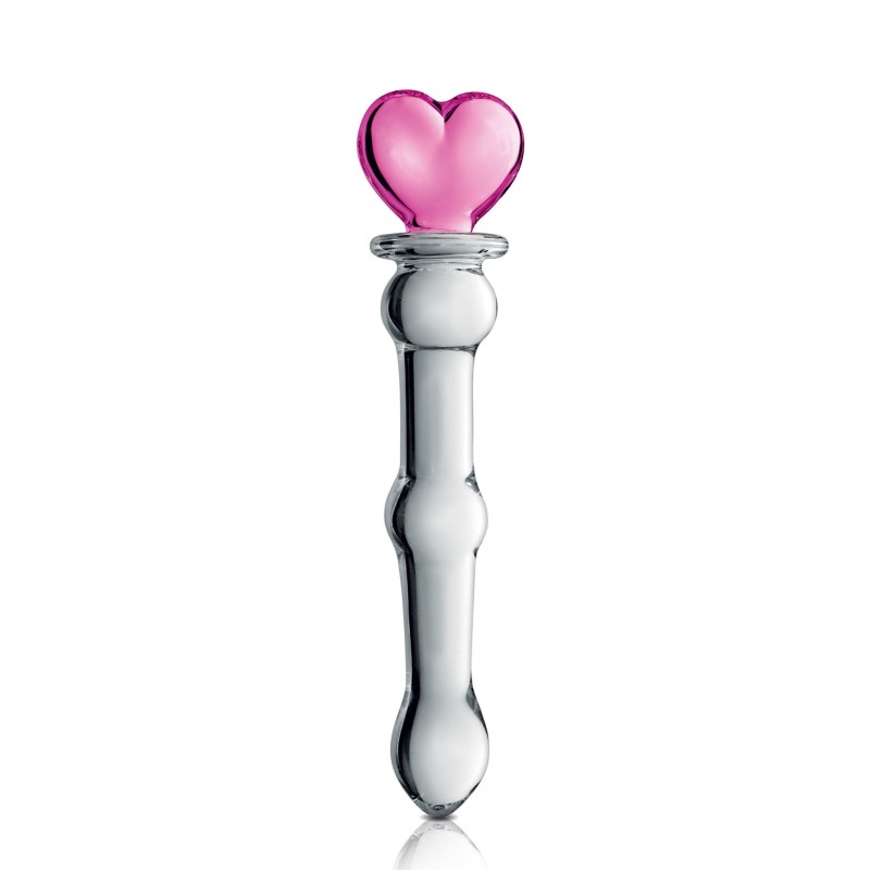 Glossy Toys n°21, gode en verre cœur 20cm