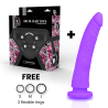 DELTA CLUB - TOYS HARNAIS + DONG FLESH SILICONE 20 CM -O- 4 CM