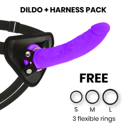 TOYS HARNAIS + DONG FLESH SILICONE 20 CM -O- 4 CM