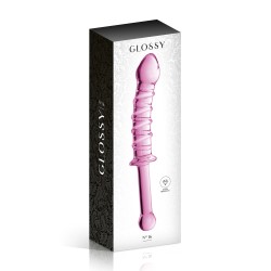 Glossy Toys n°16, gode en verre avec poignée 23cm