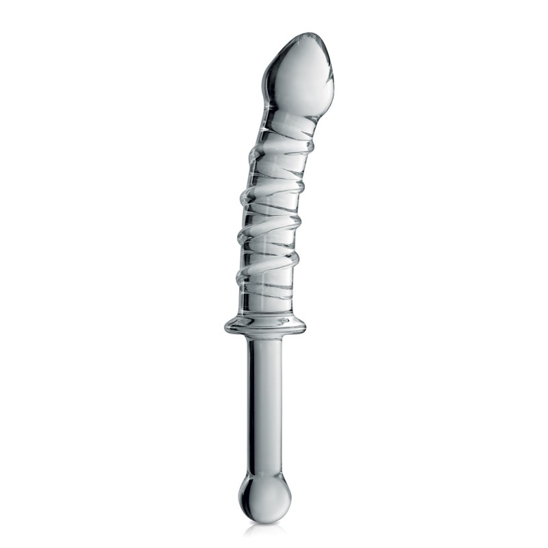 Glossy Toys n°16, gode en verre avec poignée 23cm