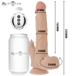 REDFORD MULTIFONCTION RÉALISTE AVEC VIBRATION ET TÉLÉCOMMANDE HAUT/BAS 23 CM -O- 3,5 CM