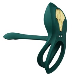 COCKRING ZALO - BAGUE VIBRANTE COUPLES BAYEK VERTE