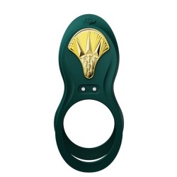 COCKRING ZALO - BAGUE VIBRANTE COUPLES BAYEK VERTE