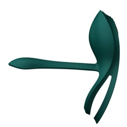 COCKRING ZALO - BAGUE VIBRANTE COUPLES BAYEK VERTE