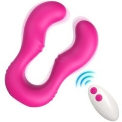 VIBRATEUR SERAPH DOUBLE TÉLÉCOMMANDE FUCHSIA