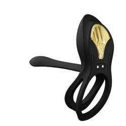 COCKRING ZALO - BAGUE VIBRANTE COUPLES BAYEK NOIR