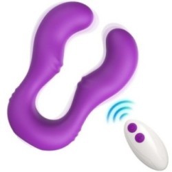 VIBRATEUR SERAPH DOUBLE TÉLÉCOMMANDE VIOLET