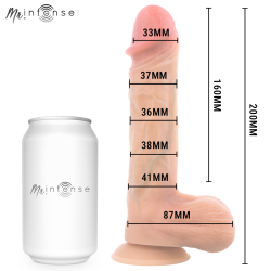 LOGAN VIBRATEUR GODEMICHET EN SILICONE AVEC EFFET CHAUFFANT ET TÉLÉCOMMANDE 20 CM -Ø- 4,1 CM