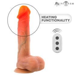 LOGAN VIBRATEUR GODEMICHET EN SILICONE AVEC EFFET CHAUFFANT ET TÉLÉCOMMANDE 20 CM -Ø- 4,1 CM